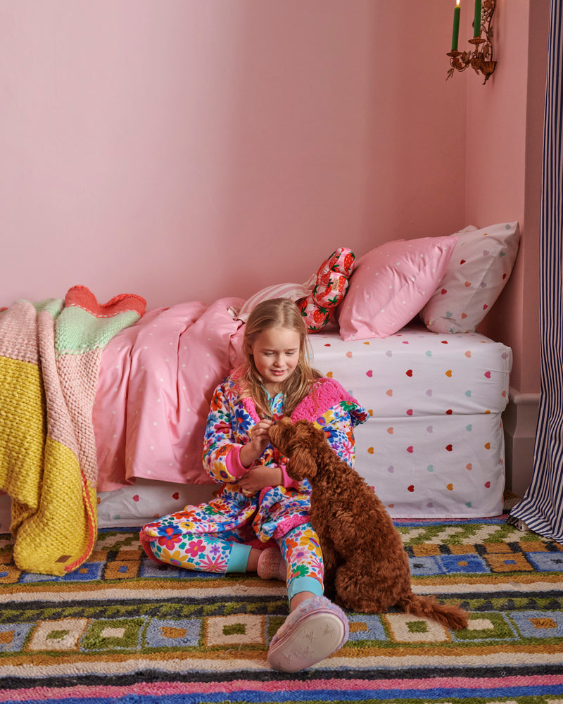 Polkadot Strawberry Organic Cotton Pillowcases