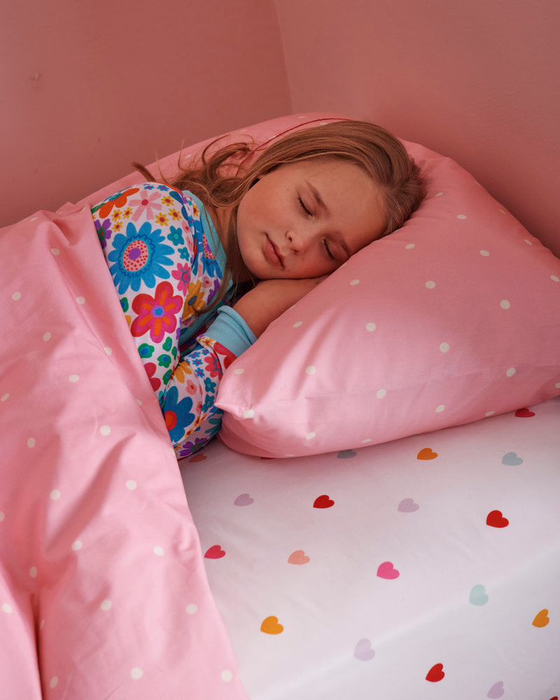 Polkadot Strawberry Organic Cotton Pillowcases