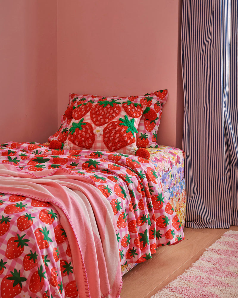Cotton Candy Cotton Knitted Blanket