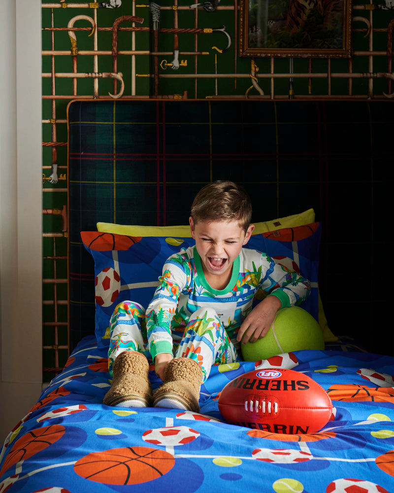 Dino Safari Organic Cotton Long Sleeve Top & Pant Pyjama Set