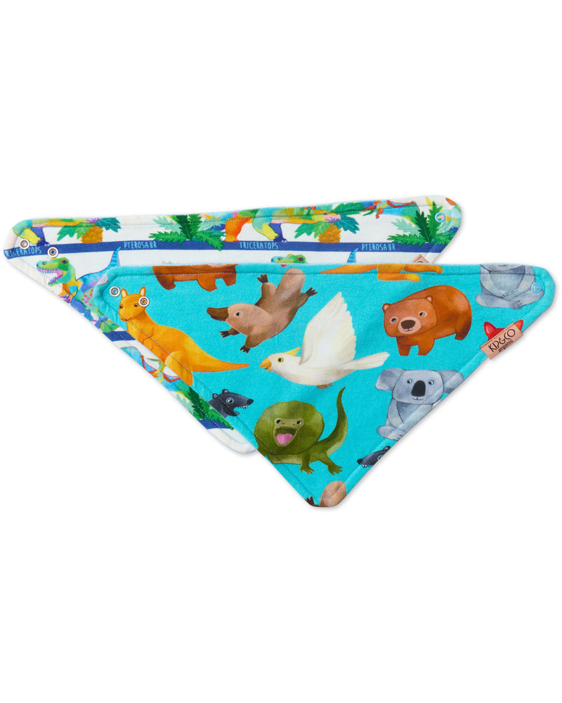Wild One Organic Cotton Dribble Bib Set