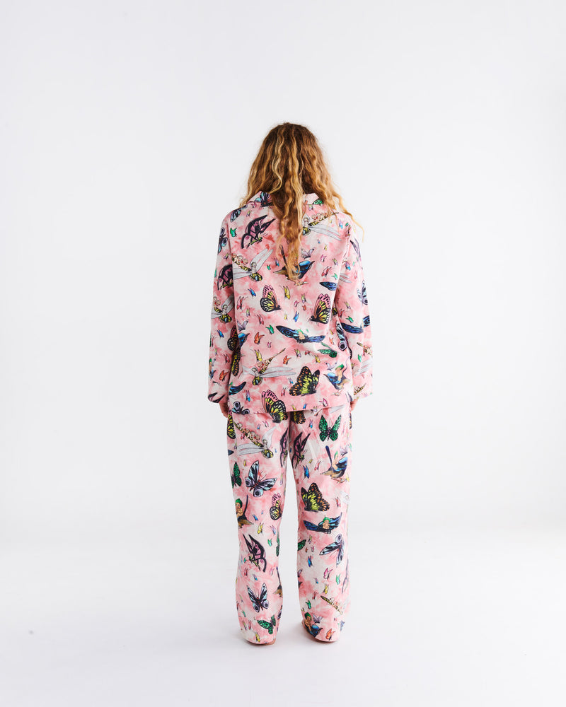 Kip&Co x May Gibbs Fly Baby Flannelette Adult Long Sleeve Shirt & Pant Pyjama Set