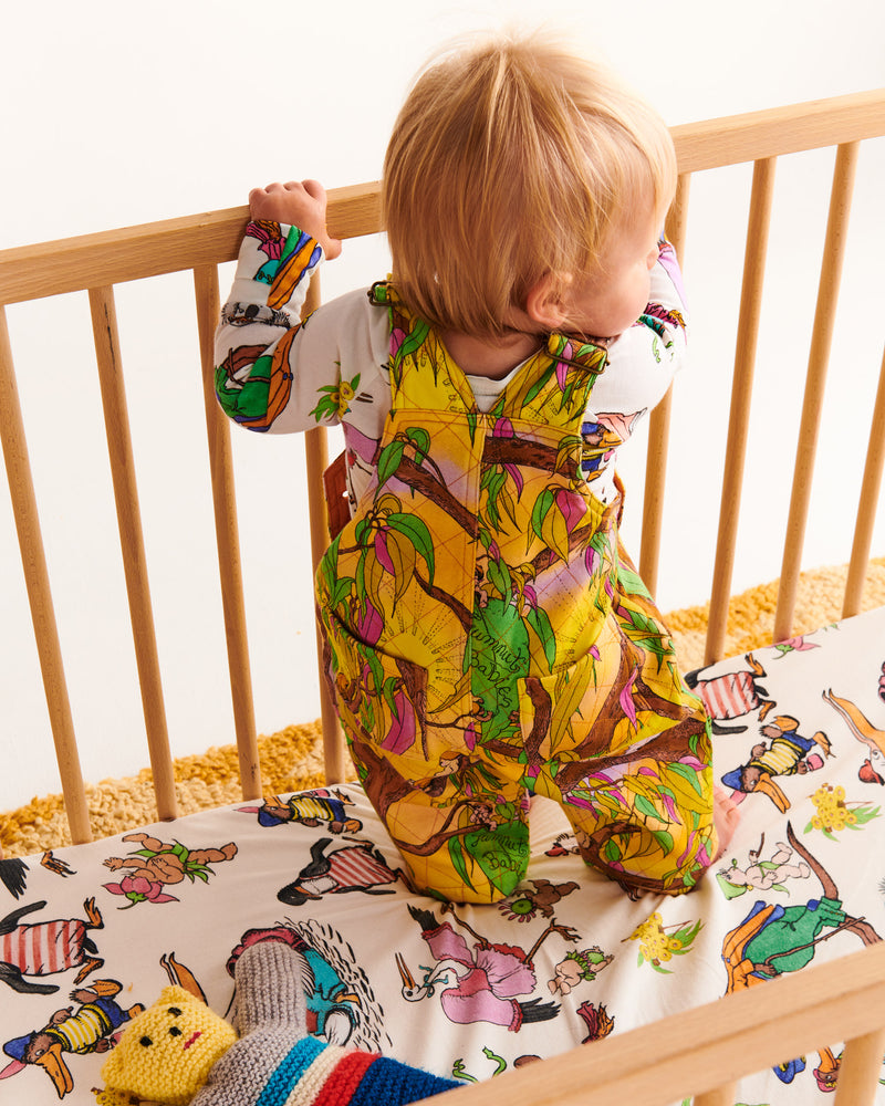 Kip&Co x May Gibbs Out and About Organic Long Sleeve Zip Romper