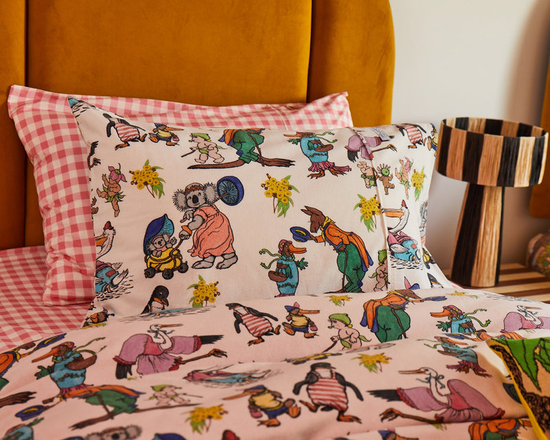 Kip&Co x May Gibbs Out and About Flannelette Quilt Cover