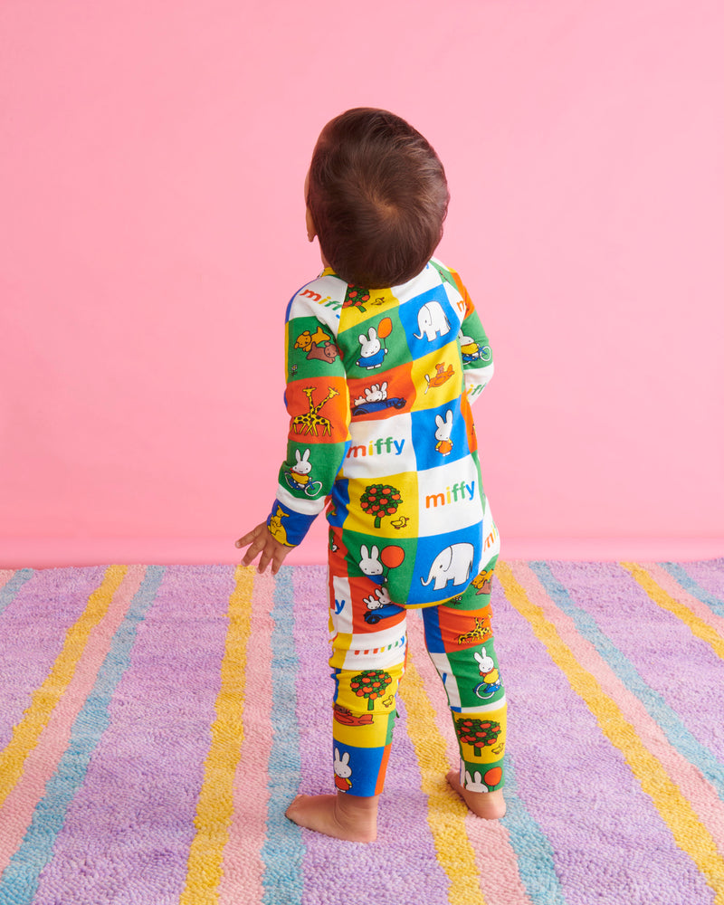 Kip&Co x Miffy Miffy's Adventures Organic Long Sleeve Zip Romper