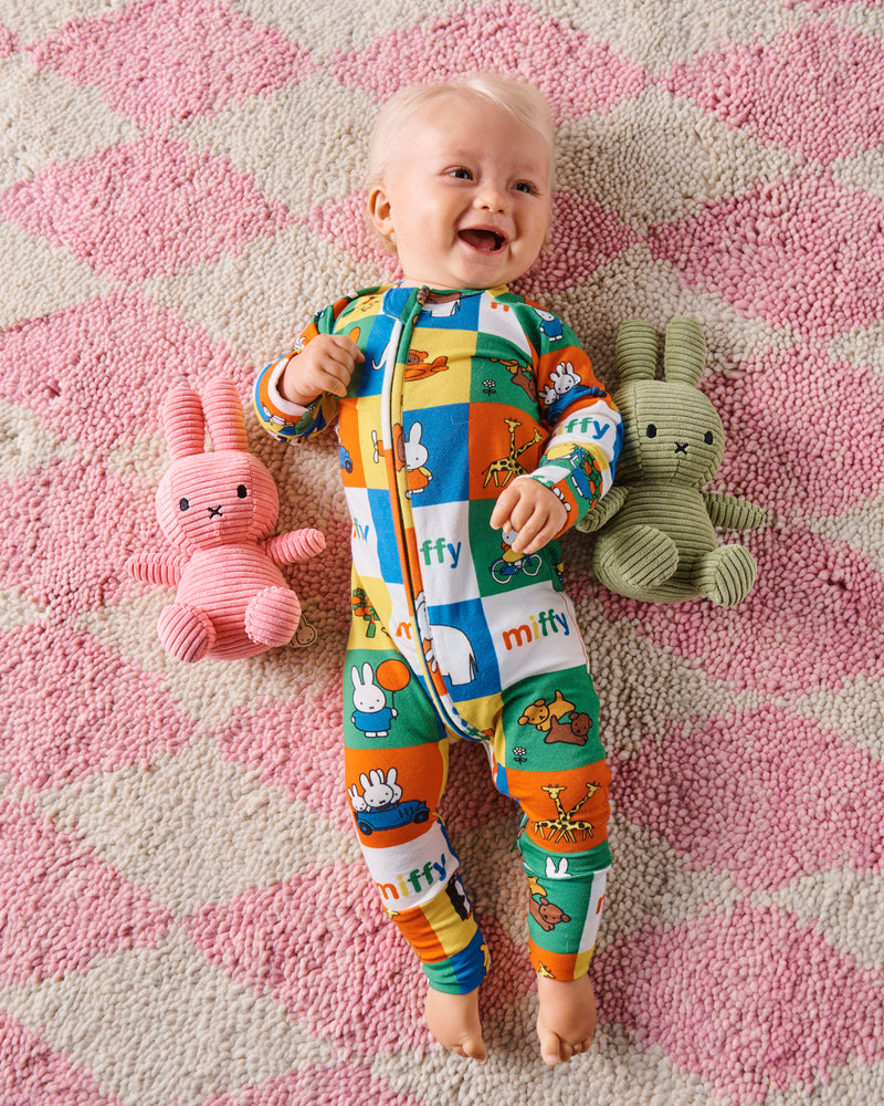 Kip&Co x Miffy Miffy's Adventures Organic Long Sleeve Zip Romper