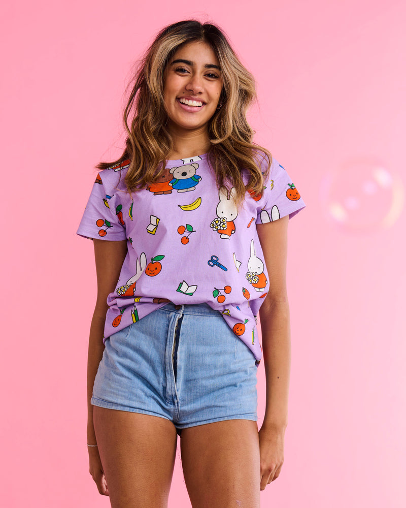 Kip&Co x Miffy Miffy's Playtime Adult Organic Cotton T-shirt