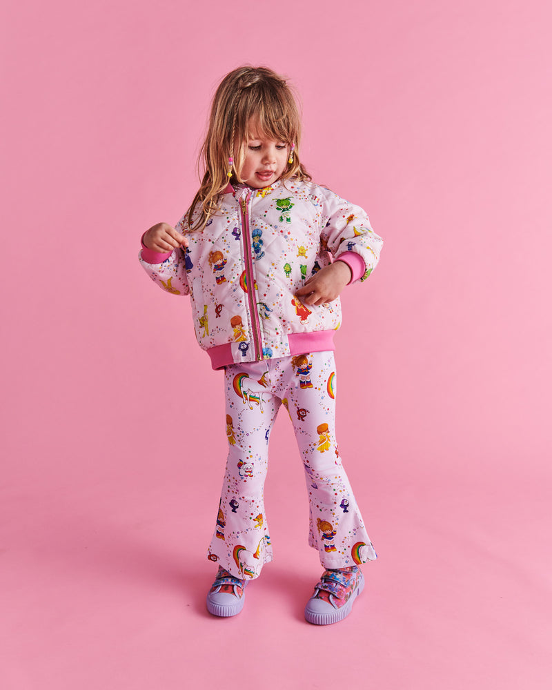 Kip&Co x Rainbow Brite Star Shower Organic Cotton Flare Leggings