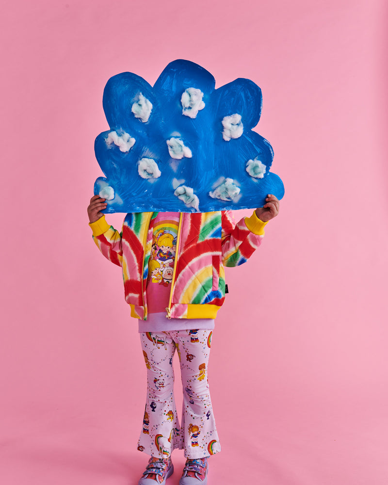 Kip&Co x Rainbow Brite Star Shower Organic Cotton Flare Leggings