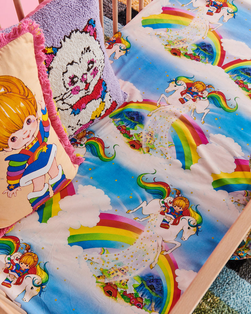 Kip&Co x Rainbow Brite Magic Sky Organic Cotton Baby Fitted Sheet