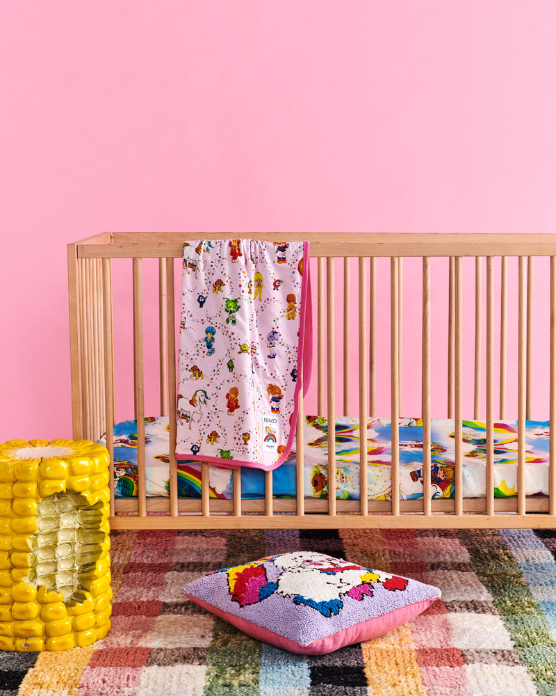 Kip&Co x Rainbow Brite Magic Sky Organic Cotton Baby Fitted Sheet