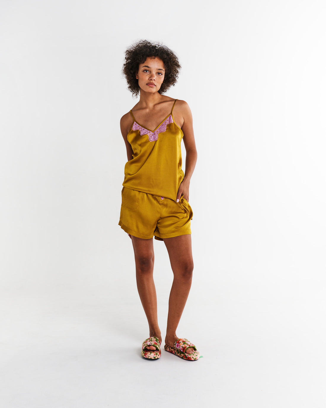 VaVaVoom Eco Satin Shorts & Cami Pyjama Set