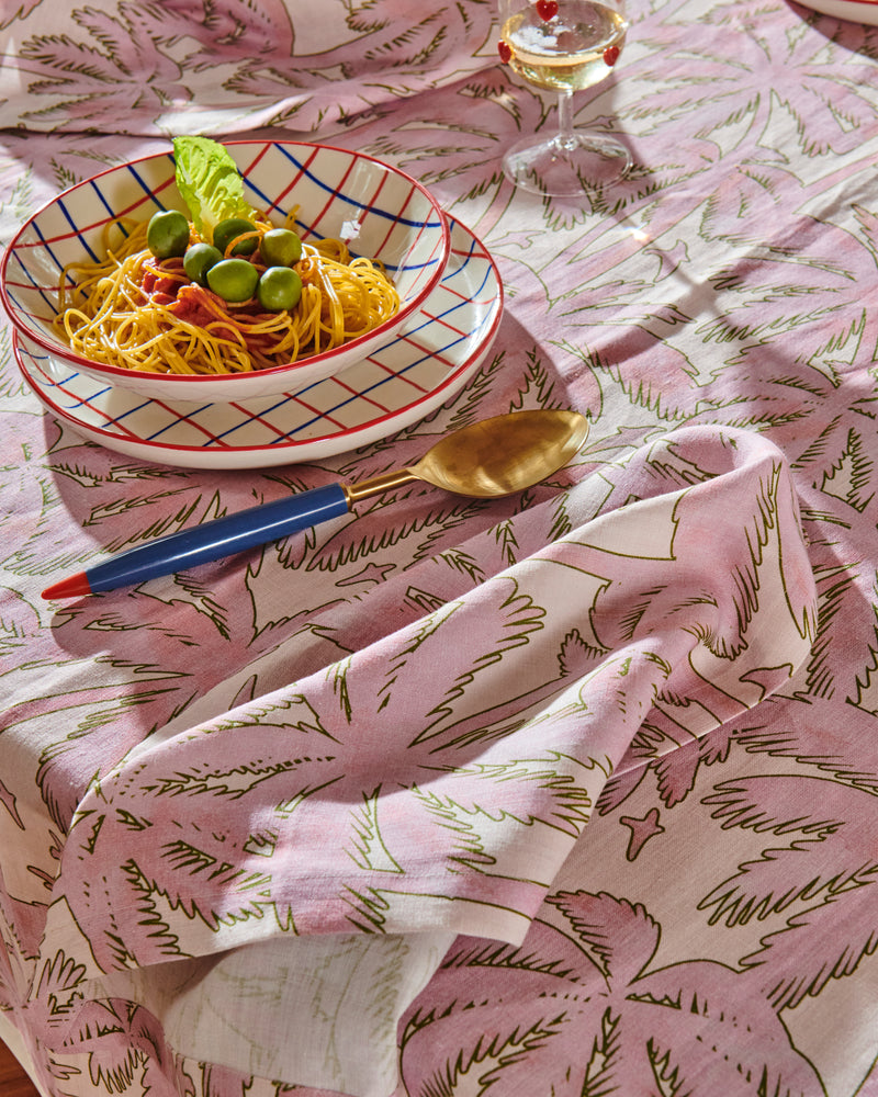 Balmy Palmy Linen 4P Napkin Set