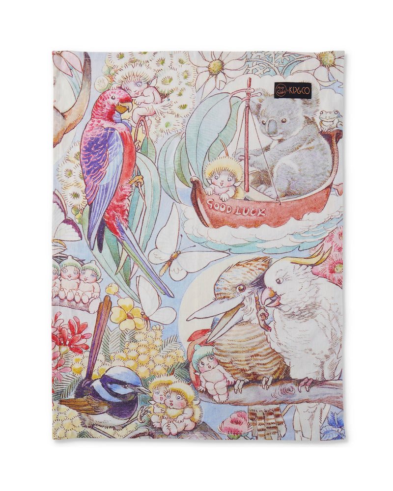 Kip&Co x May Gibbs Bush Friends Linen Tea Towel
